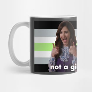 Agender Janet “Not a Girl” (The Good Place) Mug